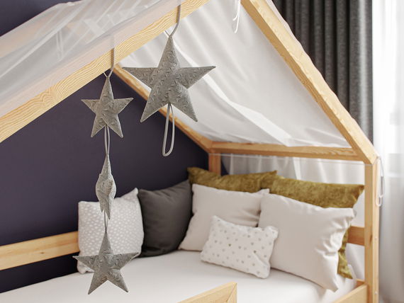 Deko-Kissen 3 kleine Sterne Grey Knit