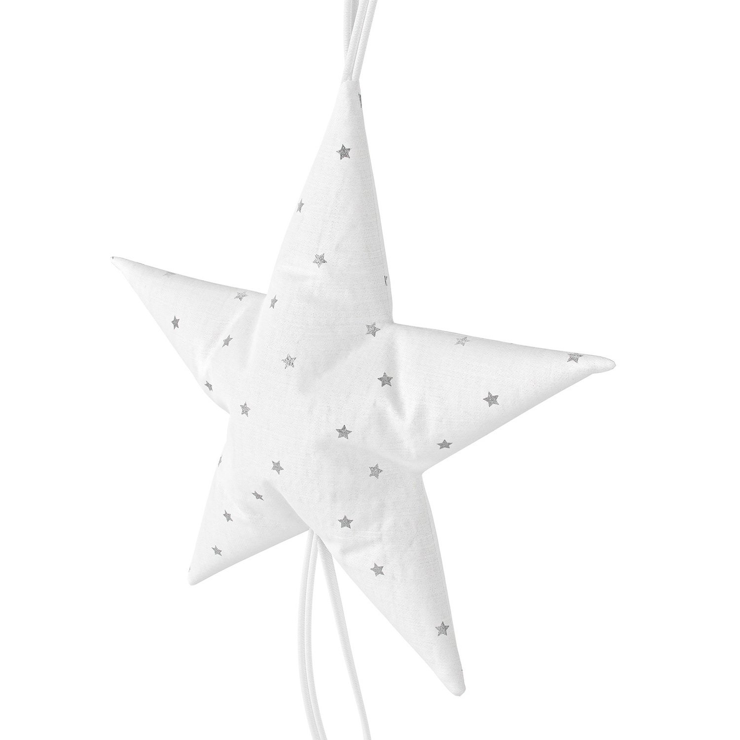 Deko-Kissen Big Star Grey Stars