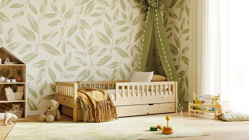 Einzelbett Lilly mit Flachsprossen (90 x 200cm)
