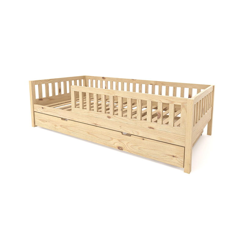 Einzelbett Lilly mit Flachsprossen (90 x 200cm)
