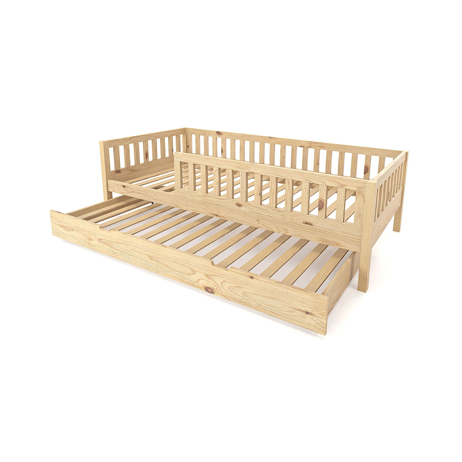 Einzelbett Lilly mit Flachsprossen (90 x 200cm)