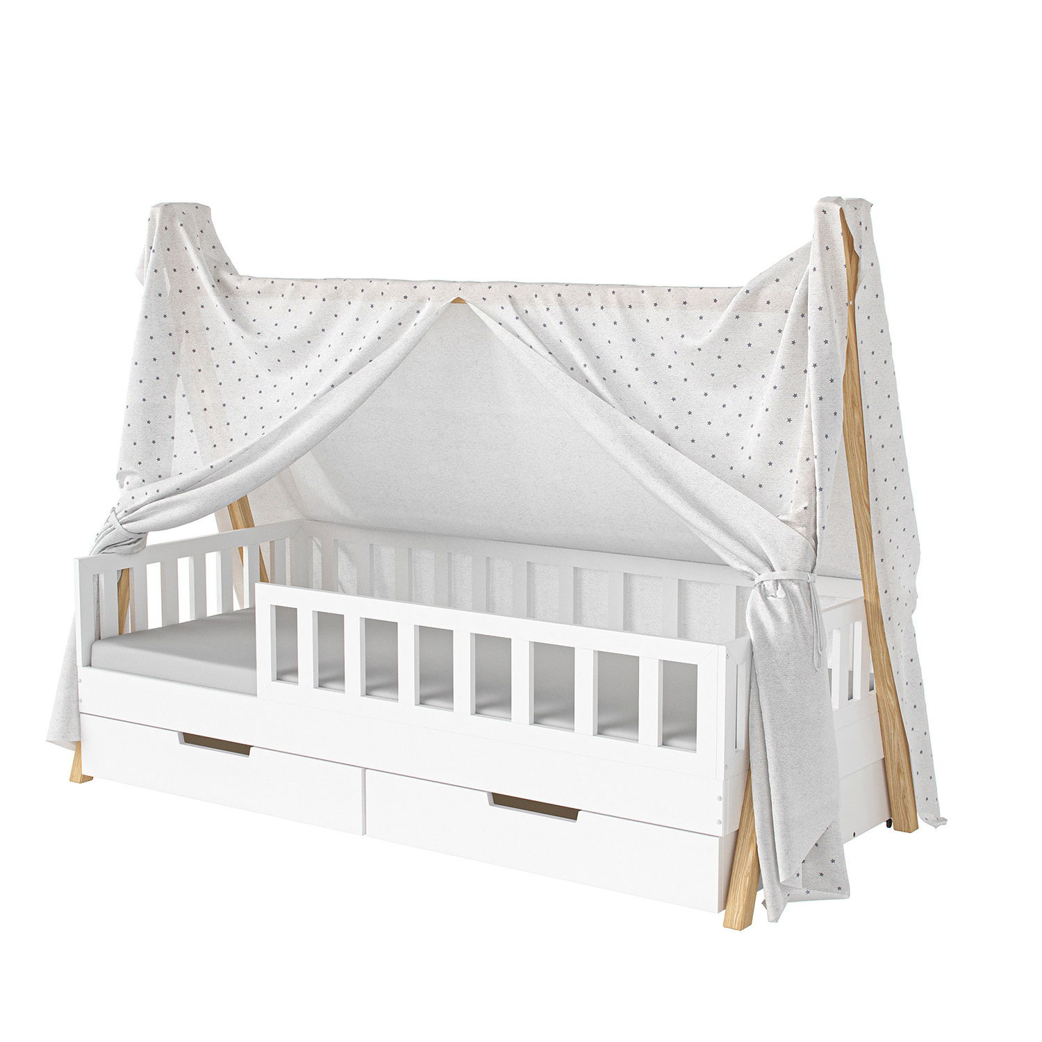 Stoffdach Betthimmel Tipi-Bett Bella