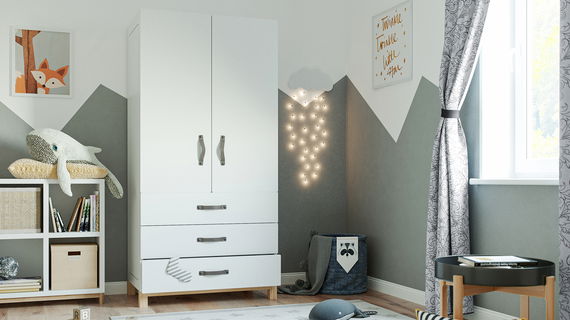 Kinderzimmer Set 4-teilig Cory mit Etagenbett