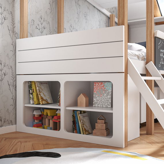 Kinderzimmer Set 8-teilig mit Schreibtisch Luna / Cory 90x200 cm