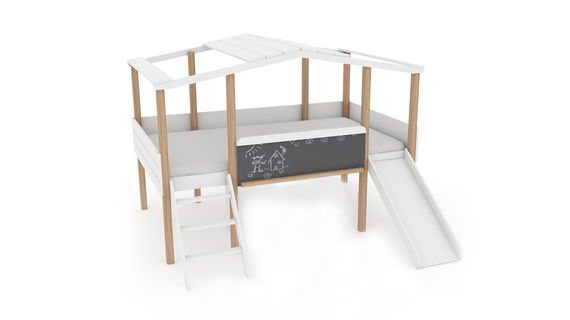 Kinderzimmer Set 8-teilig mit Schreibtisch Luna / Cory 90x200 cm