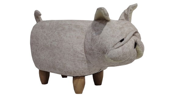 MyAnimalCube Sitzhocker Mops Molly grau