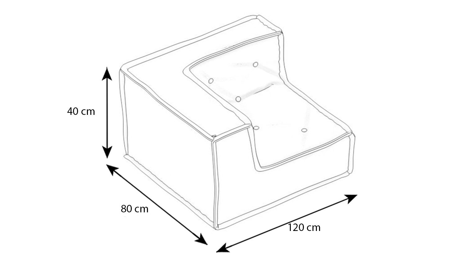 MyColor Jugendsofa Ecke Links (Sitzkissen)