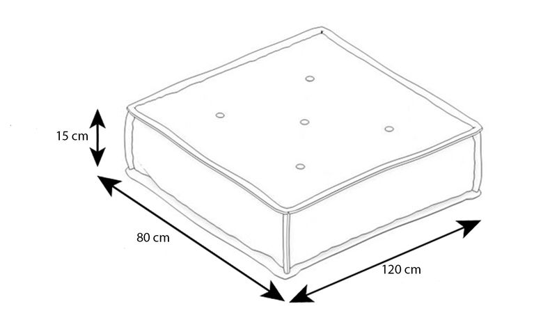 Palettenauflage Flach (Sitzkissen mit Palette)