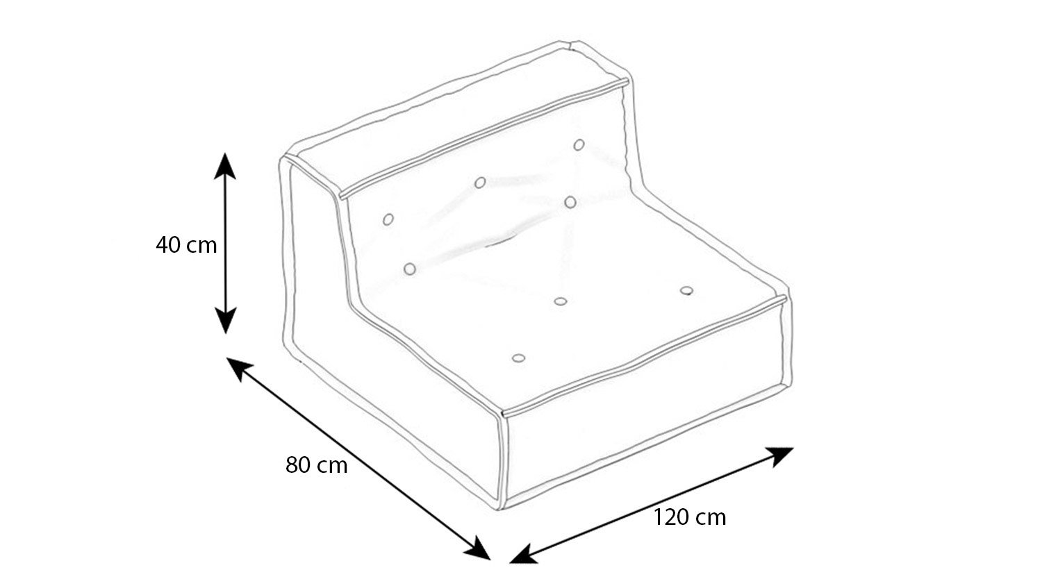 MyColor Jugendsofa Mitte (Sitzkissen)