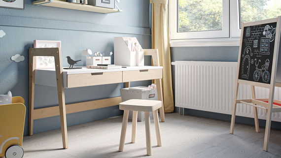 Kinderzimmer Set mit Schreibtisch 8-teilig Cory 90x200cm