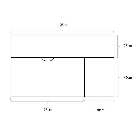 Schreibtischset: Luna mit Pluto, Weiß / Blau