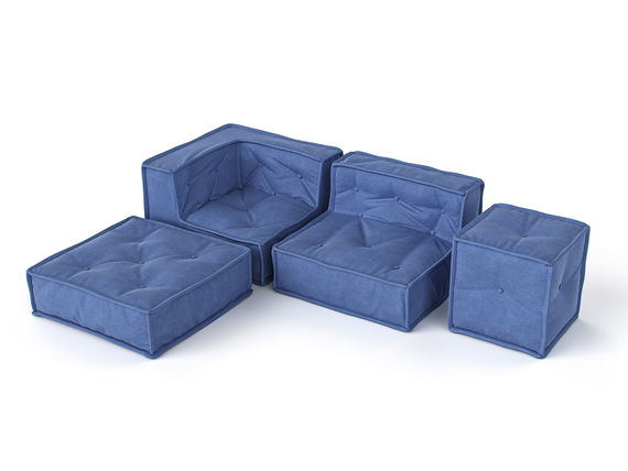 MyColorCube Kinder-Sofa Würfel rosa