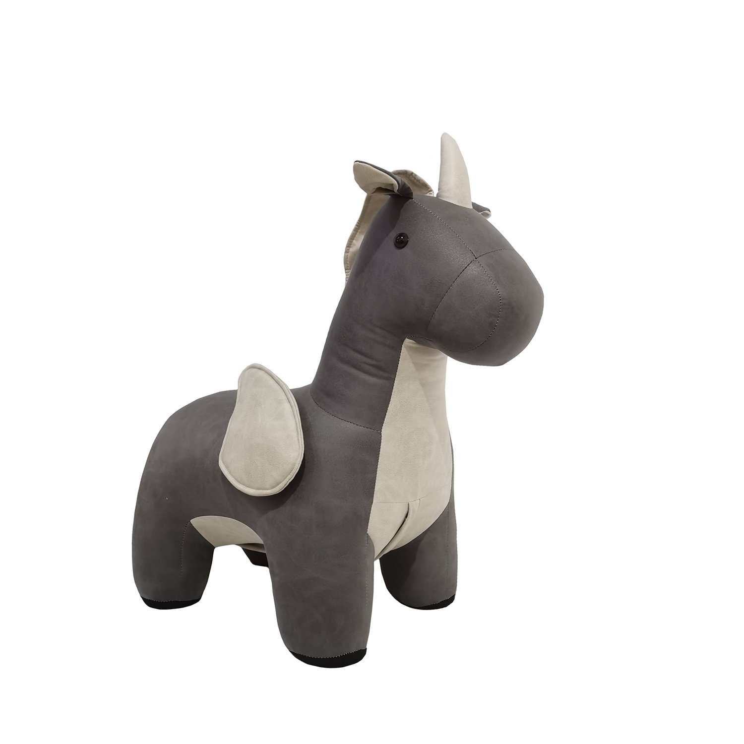 MyAnimalCube Sitzhocker Einhorn Elfi grau