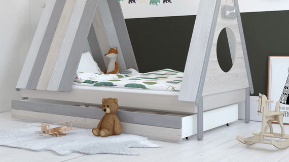 Bettschublade für Tipi-Bett Waldhütte