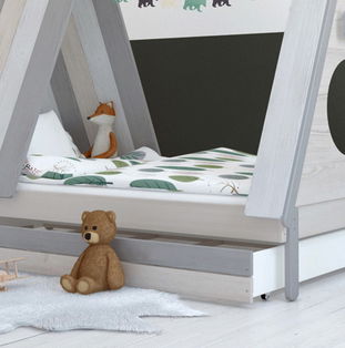 Bettschublade für Tipi-Bett Waldhütte