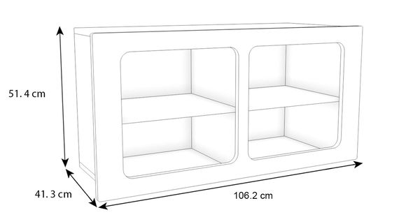 Unterstellregal für Hausbett Cory, Anthrazit