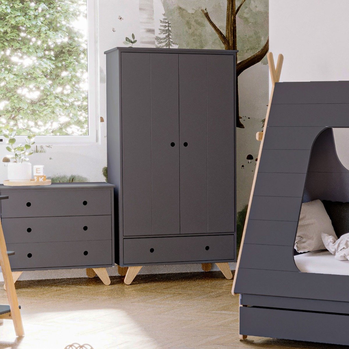 Tipi Kleiderschrank Ponca