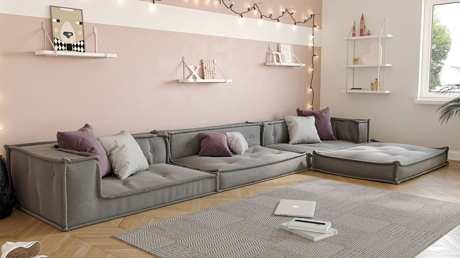 MyColor Jugendsofa Ecke Links (Sitzkissen)