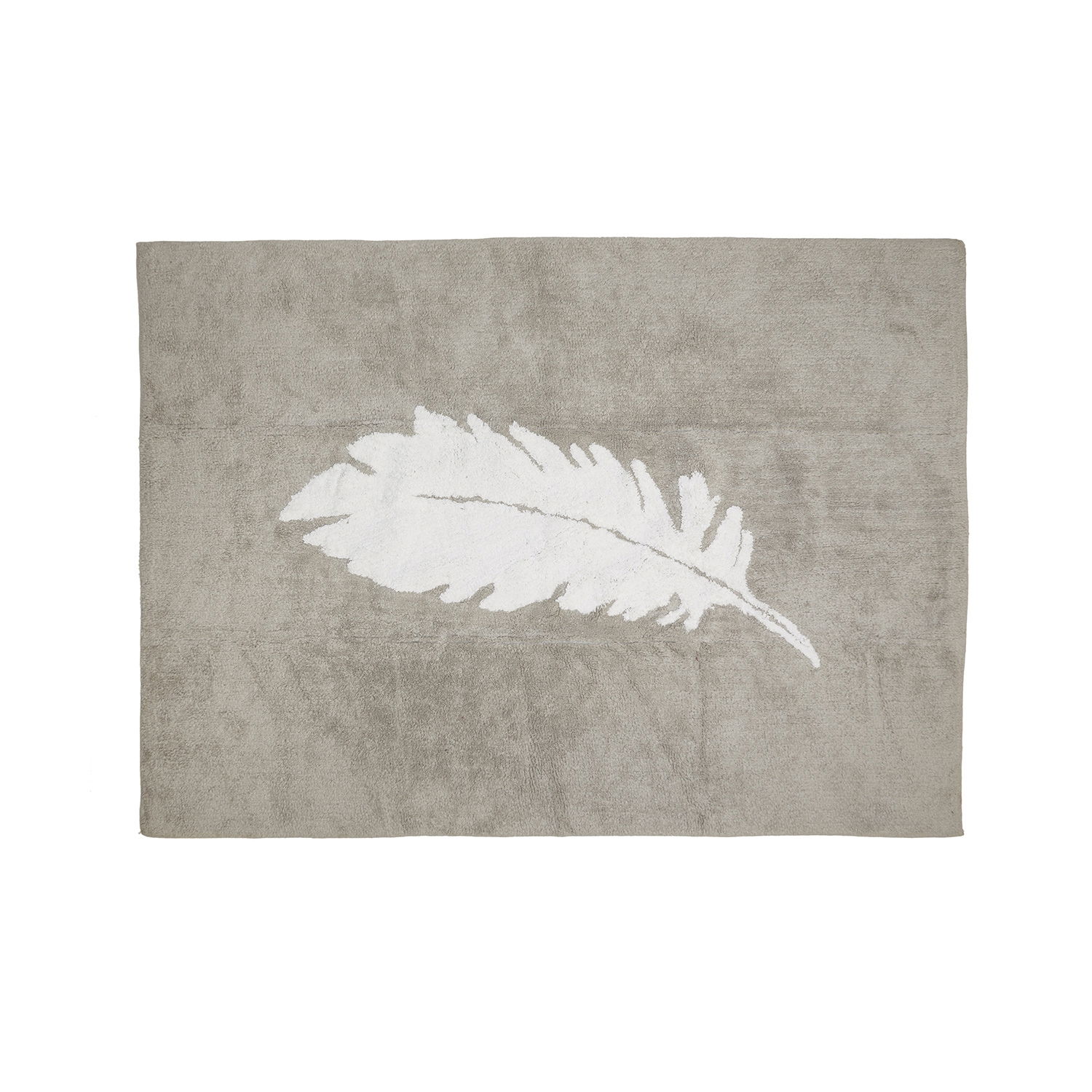Teppich Feder grau 120 x 160 cm