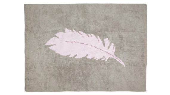 Teppich Feder, rosa
