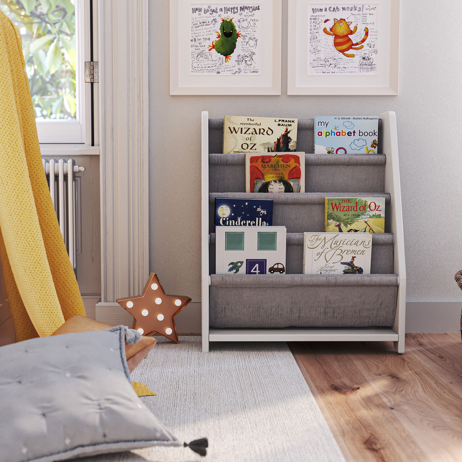 Kinder Bücherregal Lena weiß