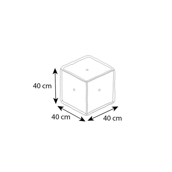 MyColorCube Kinder-Sofa Würfel rosa
