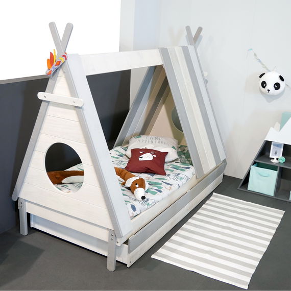 Bettschublade für Tipi-Bett Waldhütte